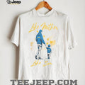 LA Chargers Mom Life T Shirt Powder Blue & Gold Football Mom T Shirt