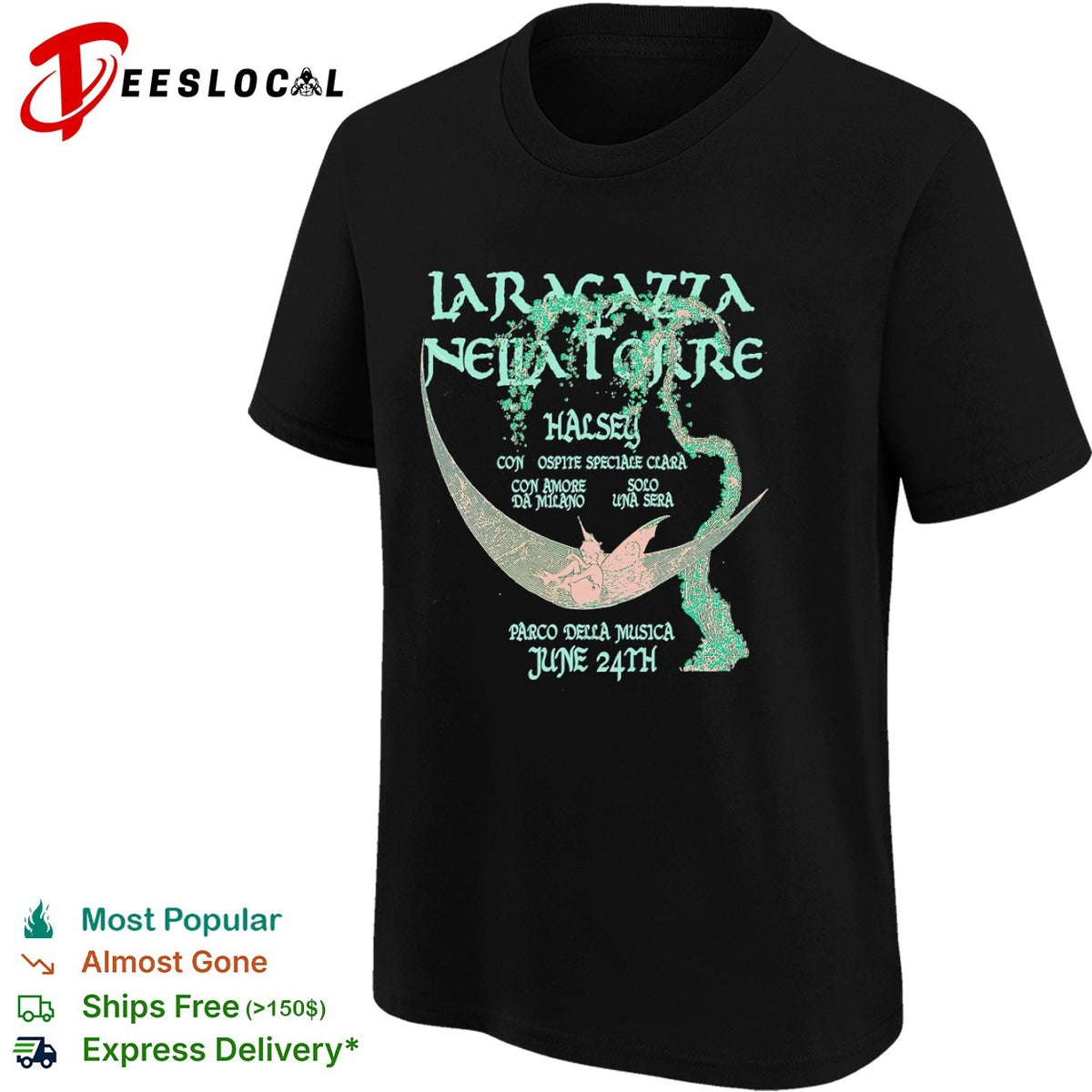 La Ragazza nella Torre Halsey con Ospite Speciale Clara Parco della Musica shirt