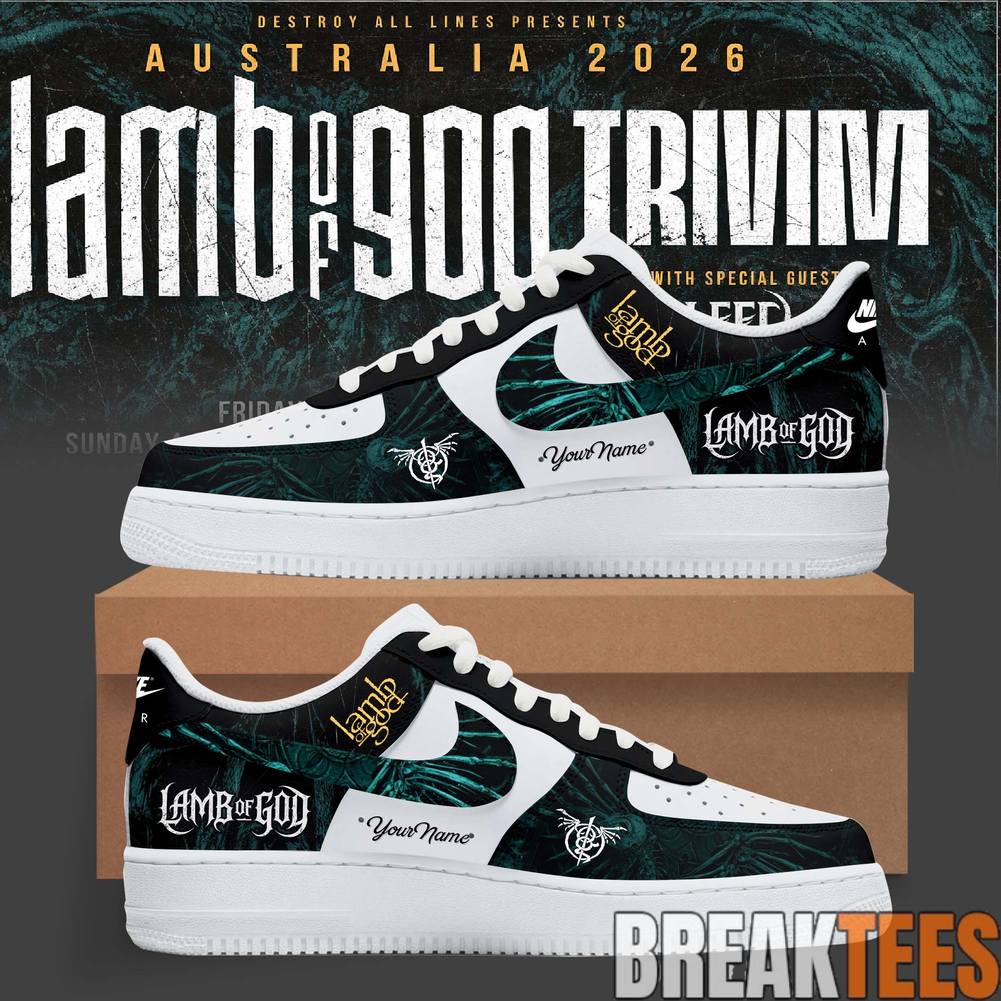 Lamb of God – Trivium CoHeadline Australian Tour 2026 Custom Air Force 1 Shoes