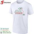 Land of palms and sunshine beach vintage badge shirt