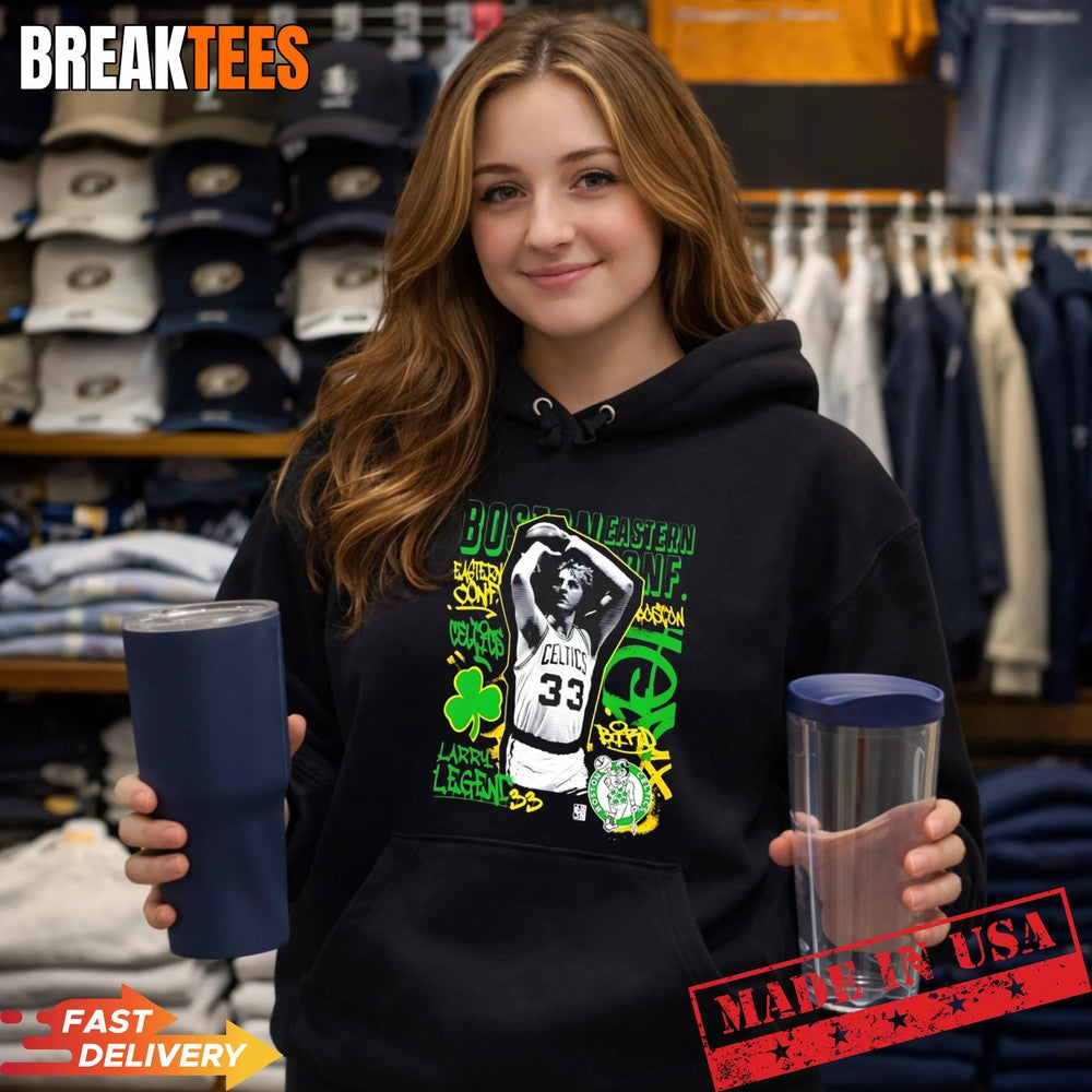 Larry Bird 33 Boston Celtics Star Moment graphic Shirt