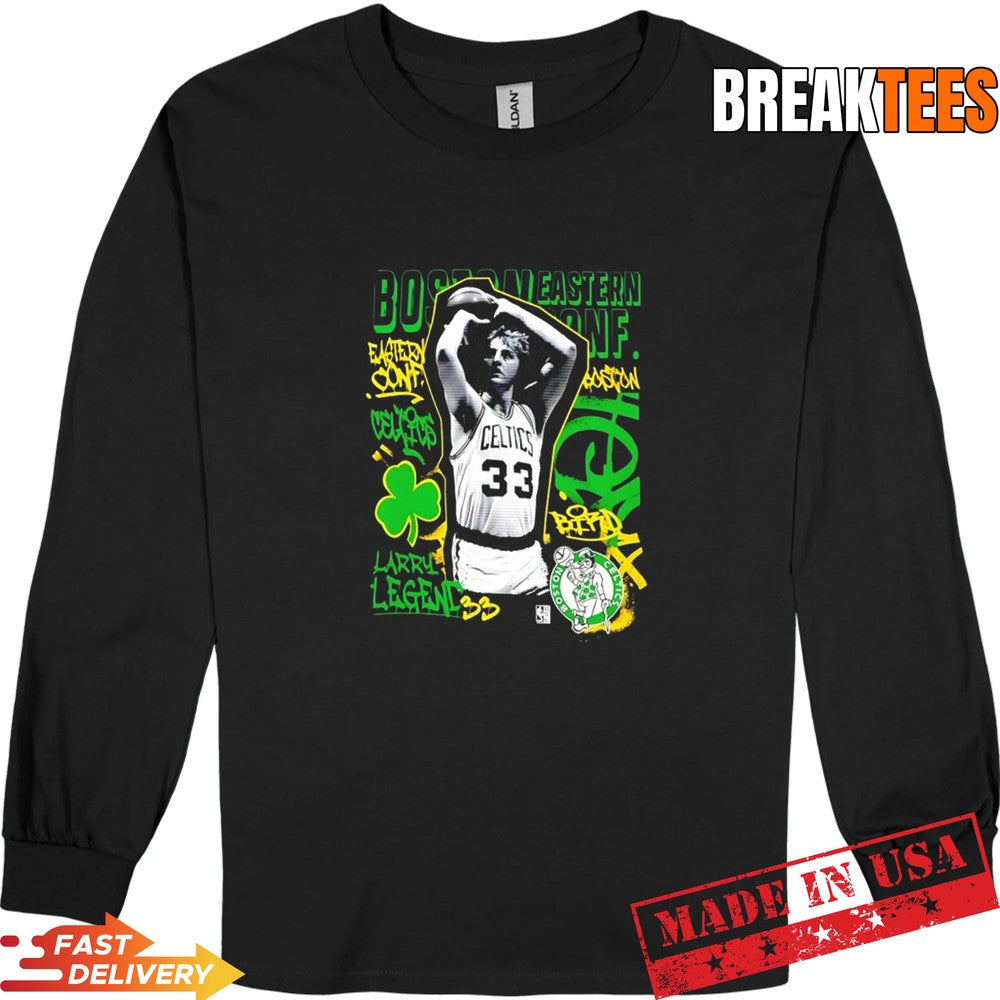 Larry Bird 33 Boston Celtics Star Moment graphic Shirt