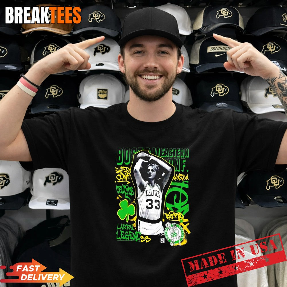 Larry Bird 33 Boston Celtics Star Moment graphic Shirt
