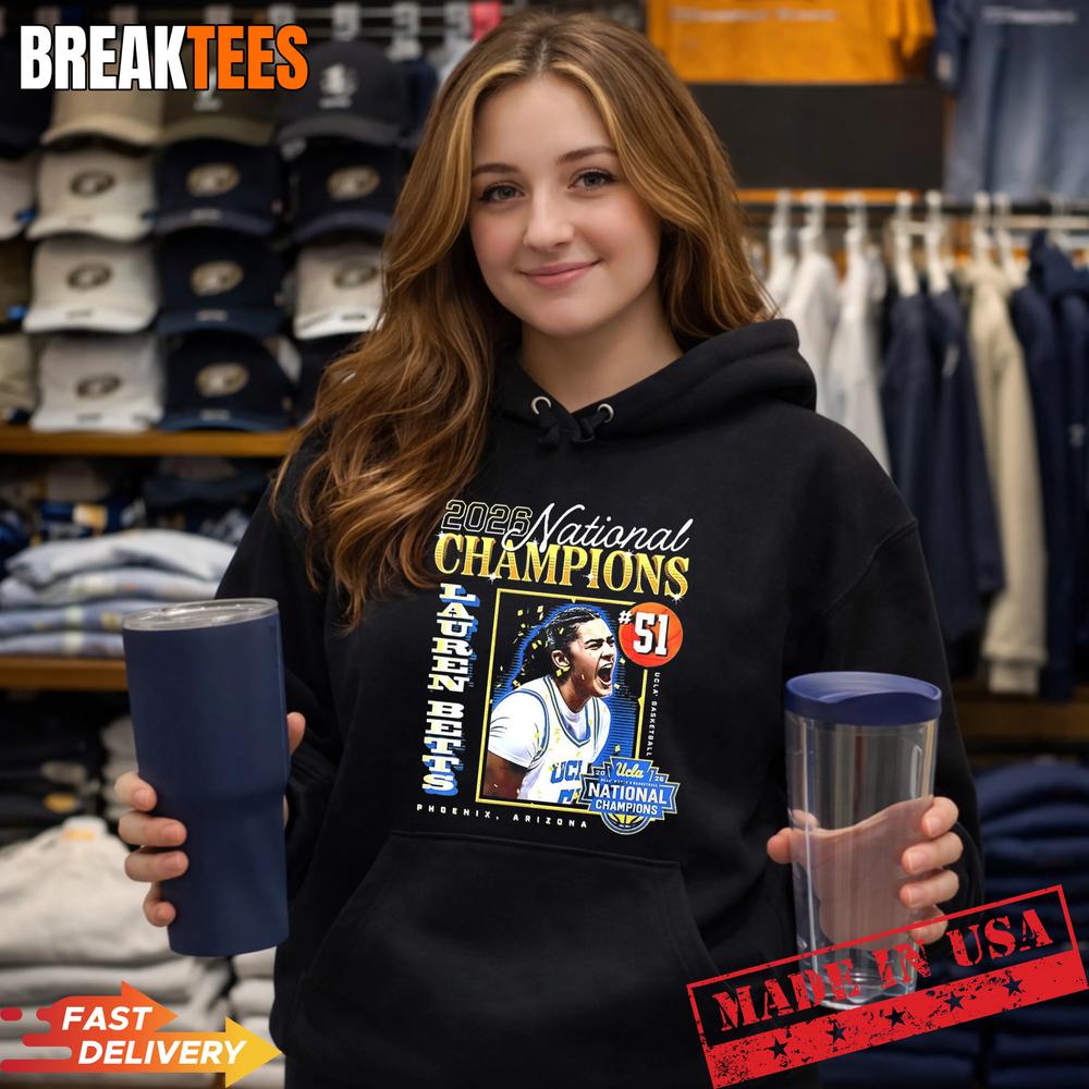 Lauren Betts UCLA Bruins 2026 Basketball Women’s Championship T-Shirt