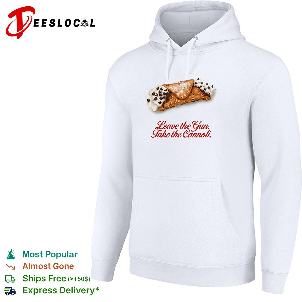 Leave the gun take the cannoli Godfather quote food photo white shirt