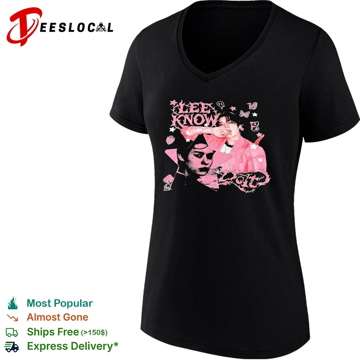 Lee Know Stray Kids Lee Know Doid Kpop Aesthetic Idol Y2k Streetwear Concert shirt