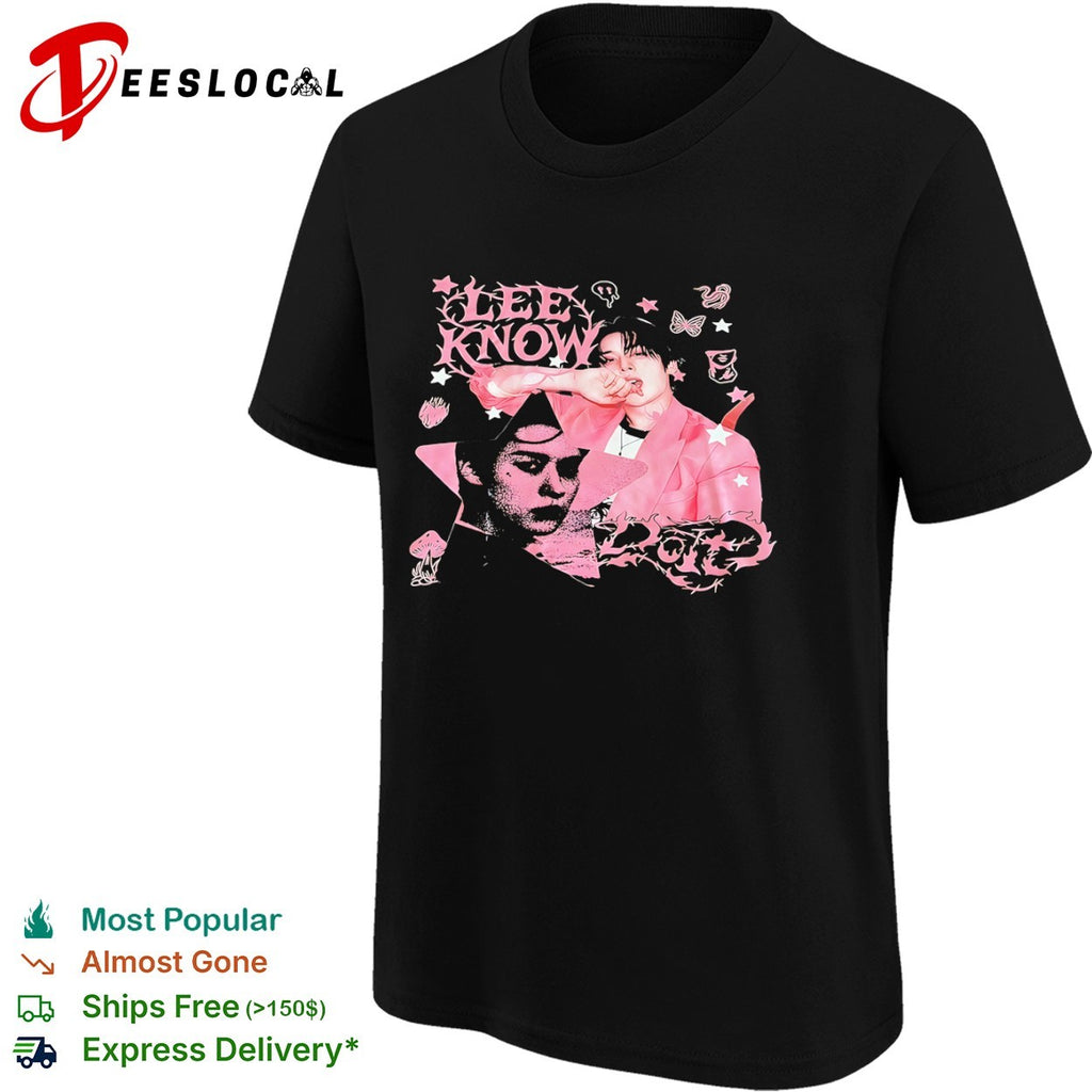 Lee Know Stray Kids Lee Know Doid Kpop Aesthetic Idol Y2k Streetwear Concert shirt