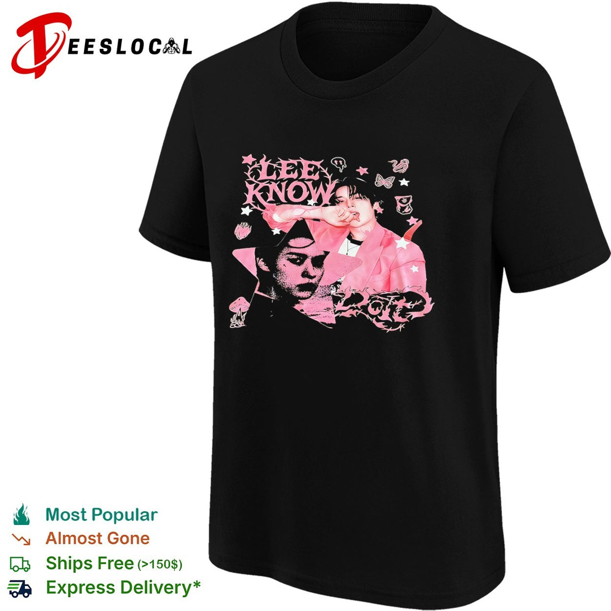Lee Know Stray Kids Lee Know Doid Kpop Aesthetic Idol Y2k Streetwear Concert shirt