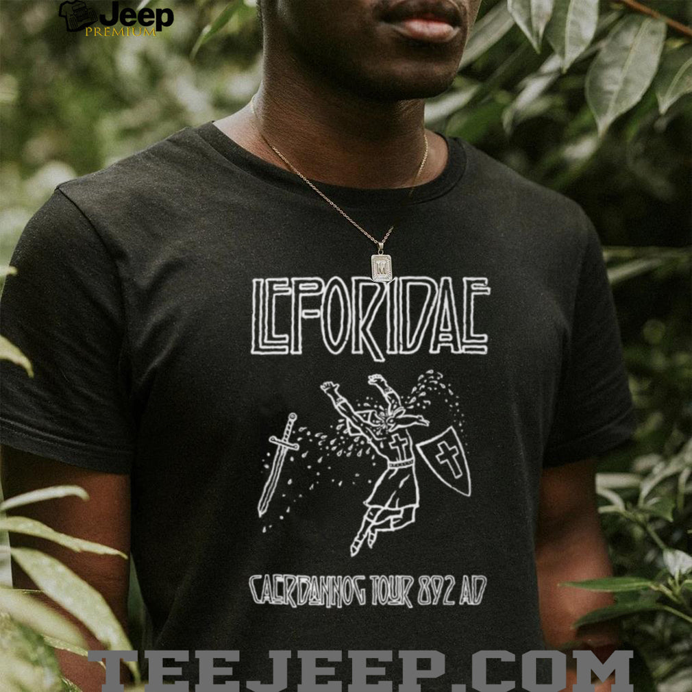 Leforidae Caerbannog Tour 892 AD Black Metal Style Rabbit T Shirt