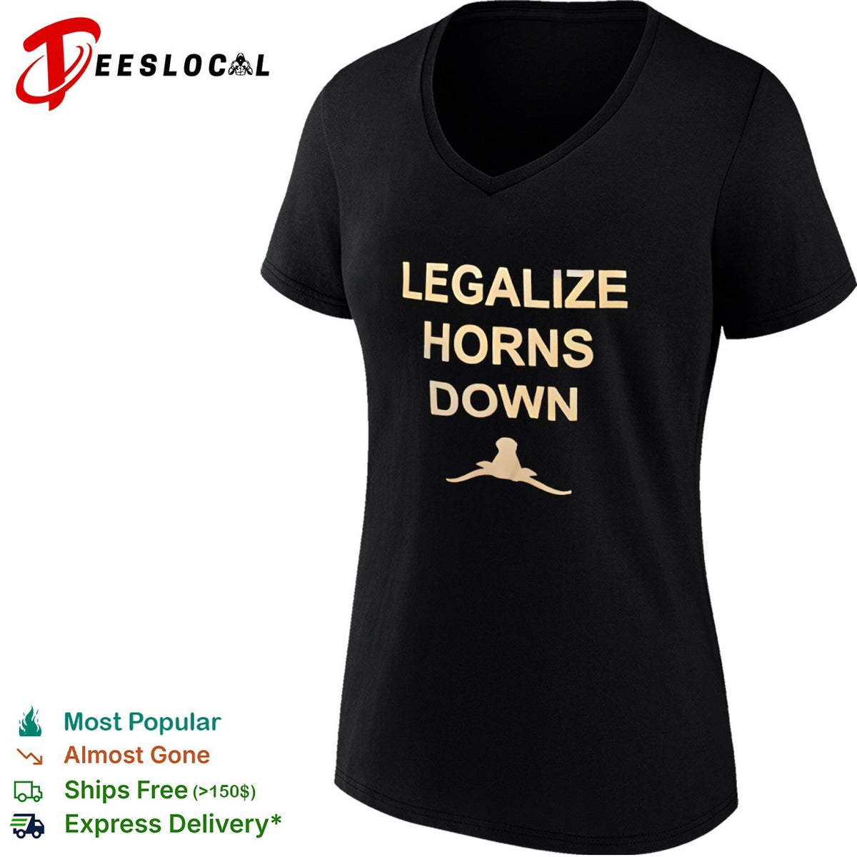 Legalize Horns Down Texas Longhorns NCAA Football Big 12 Conference rivalry shirt