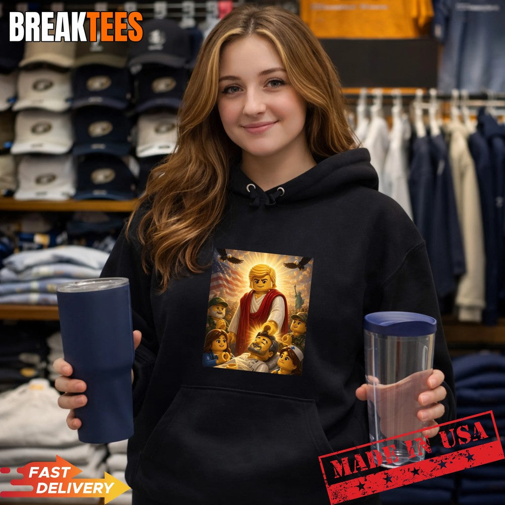 Lego Trump Jesus Parody Shirt