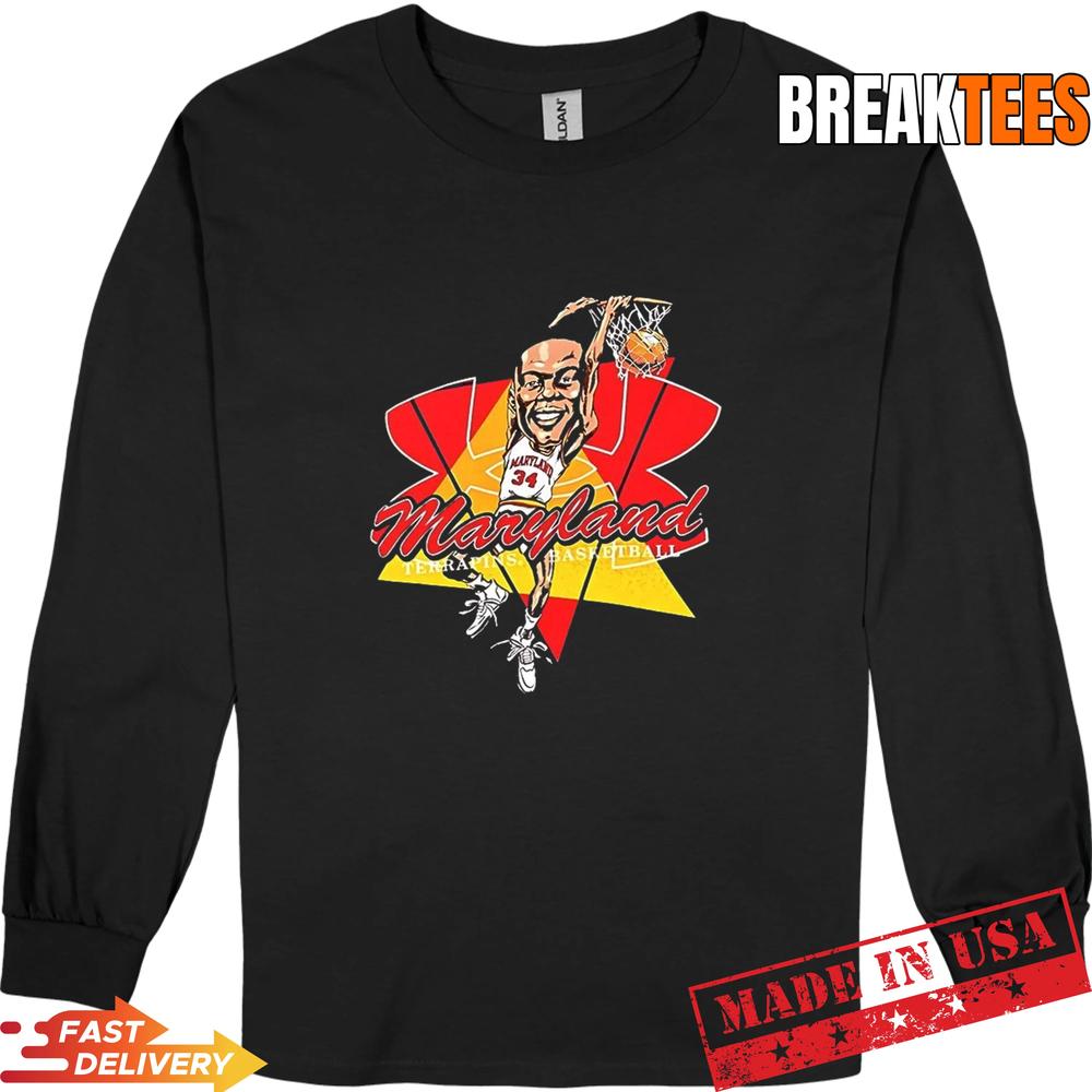 Len Bias Maryland Terrapins Mens Basketball Graphic Shirt