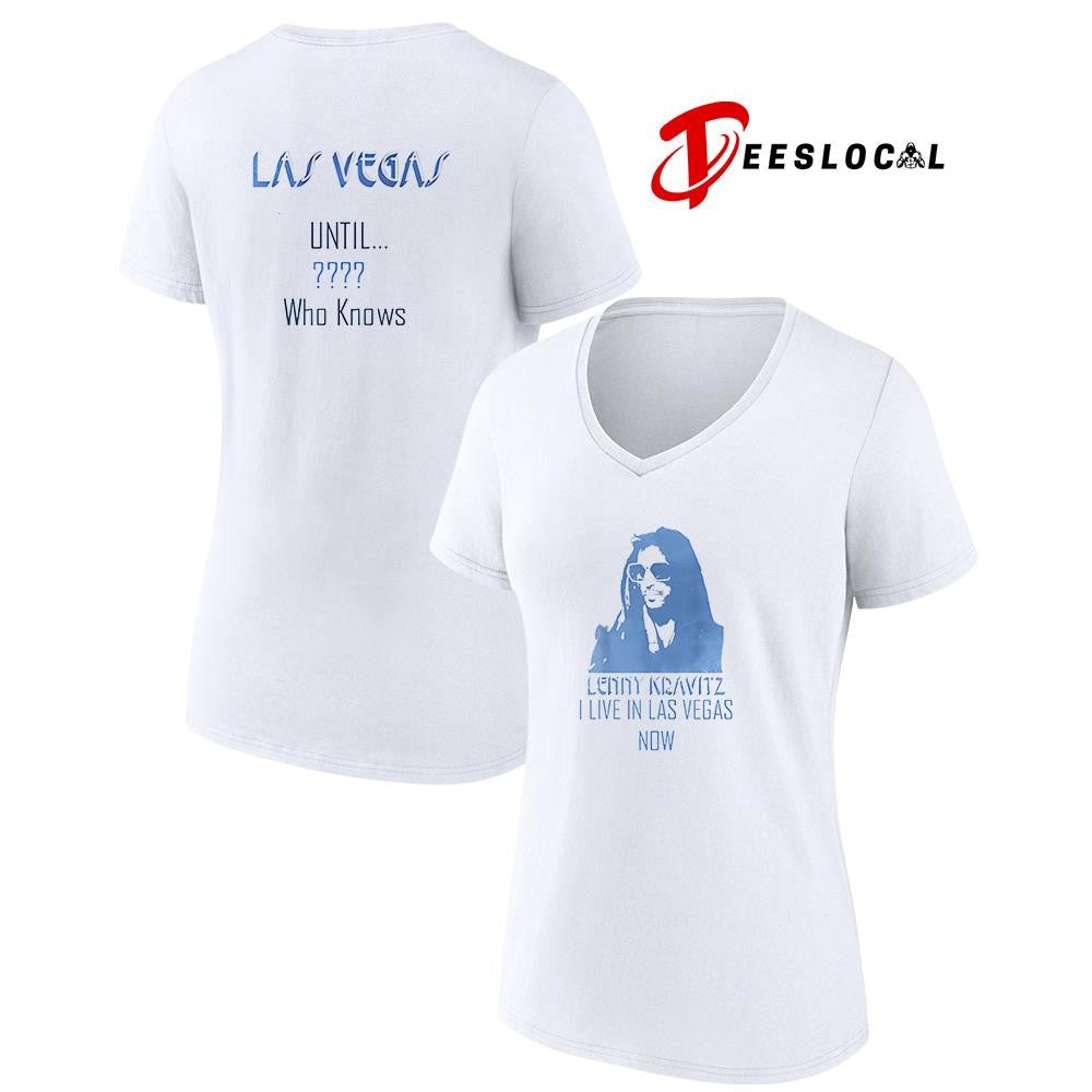 Lenny Kravitz I live in Las Vegas now until who knows portrait shirt