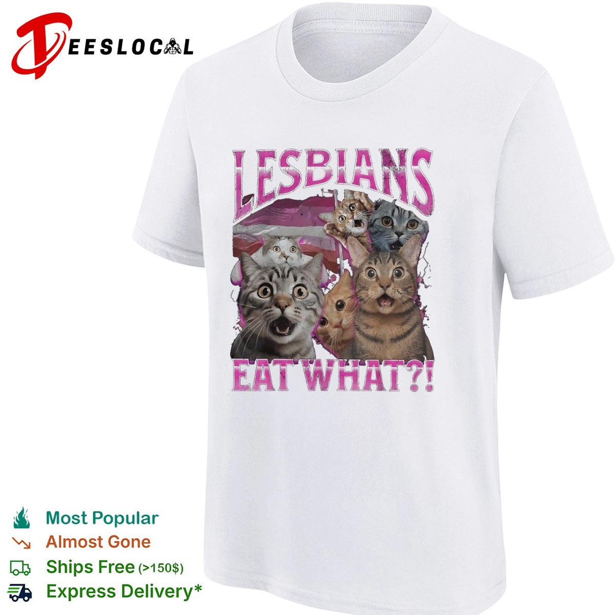 Lesbians eat what funny cat meme shirt