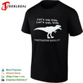 Let s eat kids let s eat kids Punctuation Saves Lives dinosaur shirt