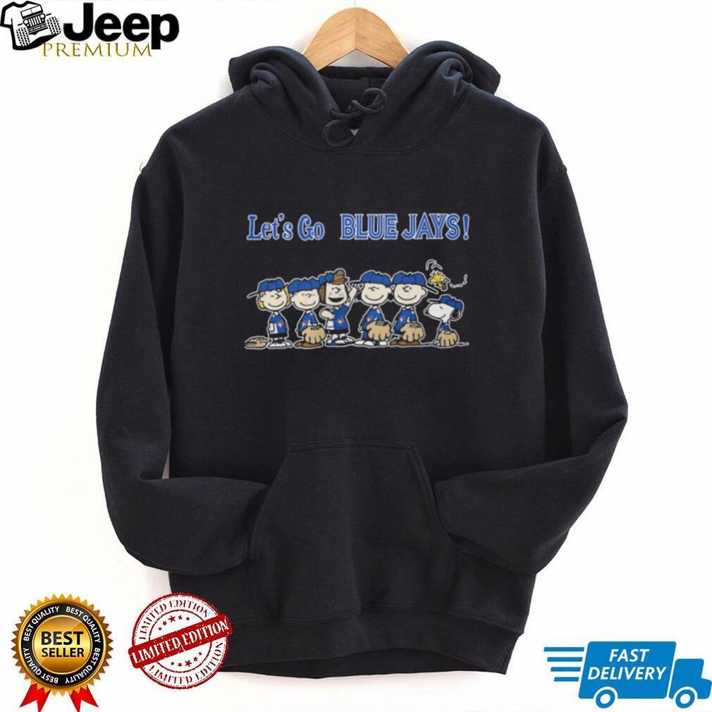 Let’s Go Blue Jays Peanuts Gang Baseball Team Graphic T Shirt