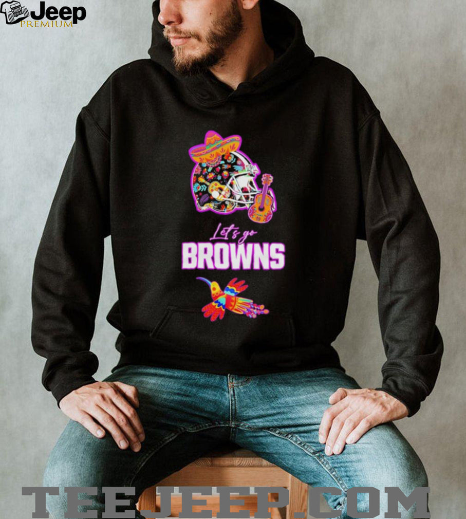 Let’s Go Browns Hispanic Heritage Fiesta Hummingbird Mexican Folk shirt