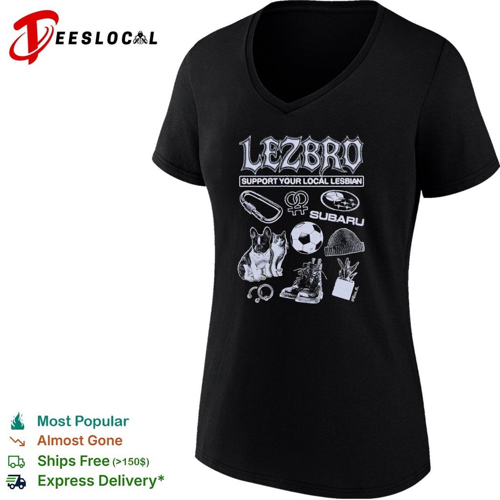 Lezbro support your local lesbian carbiner subaru soccer beanie boots shirt