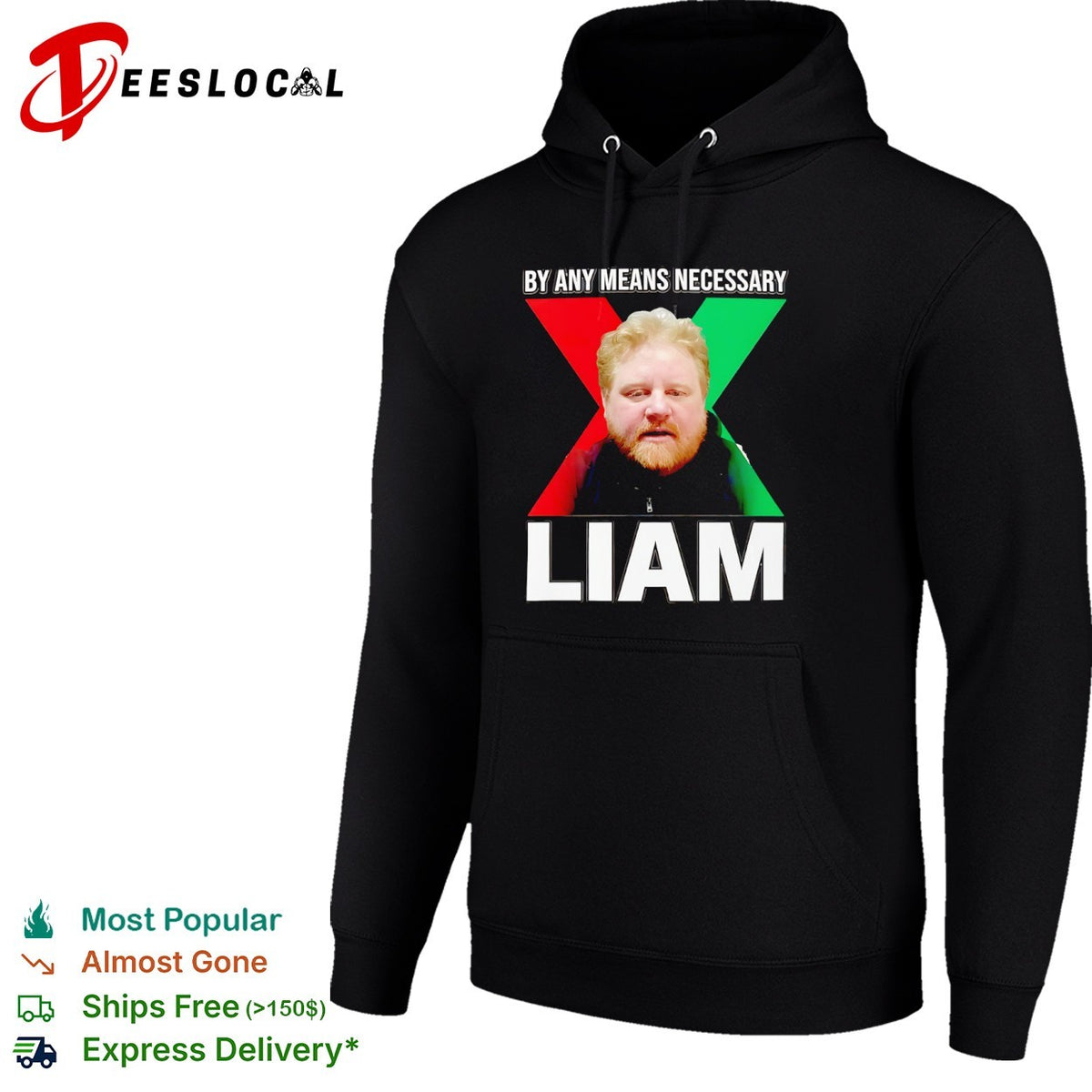 Liam By Any Means Necessary X Malcolm X Shirt