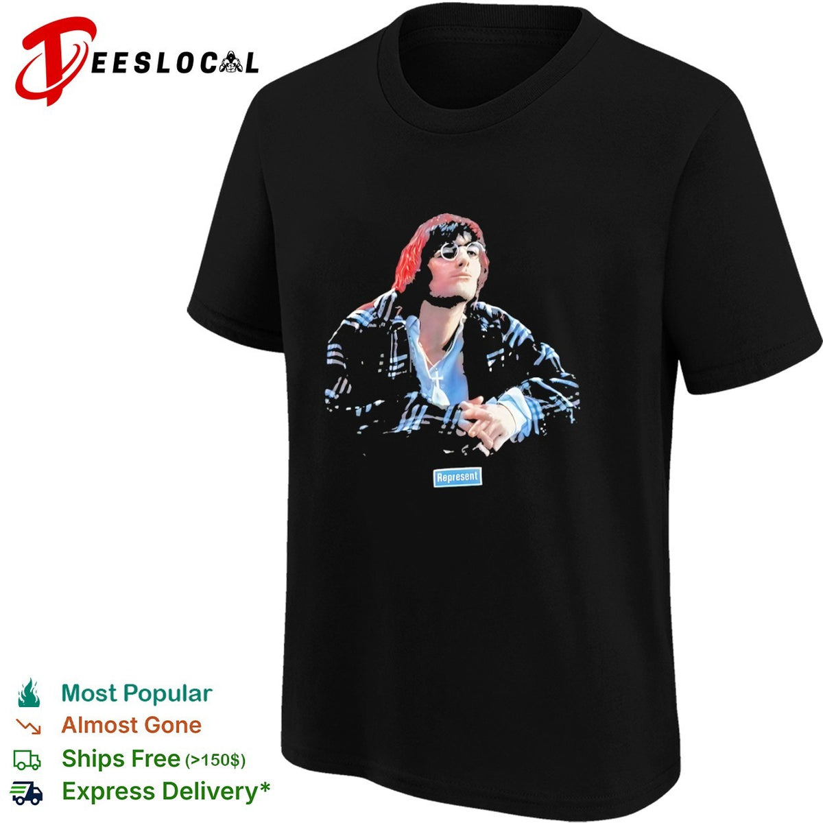 Liam Gallagher Oasis Britpop Icon Represent Music Legend Pop Culture Music shirt