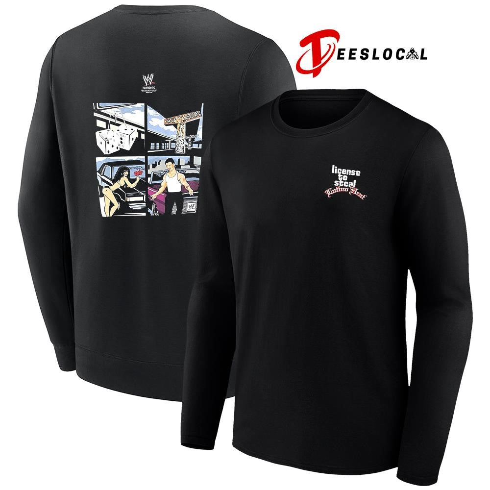 License to steak Latino Heat graphic shirt