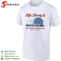 Life Liberty and the Pursuit of Happiness Then Now Always Statue of Liberty shirt