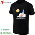 Life is Good Living Free Since 1776 American Flag Sailboat Nautical Independence shirt