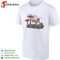Life is prettier than it may seem fawn and rabbits nature meadow forest scene shirt