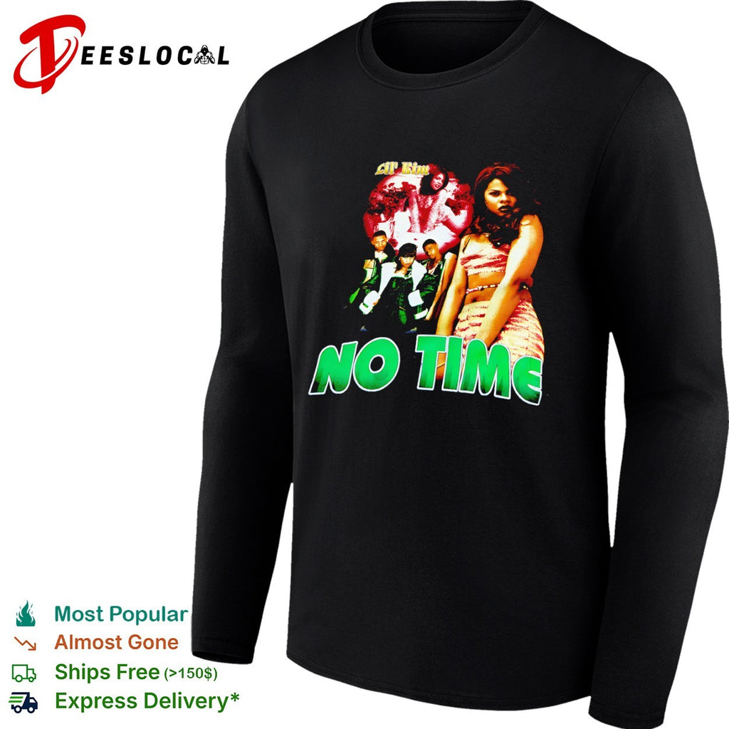 Lil Kim No Time concert 90s hip hop music artist apparel retro rap music shirt