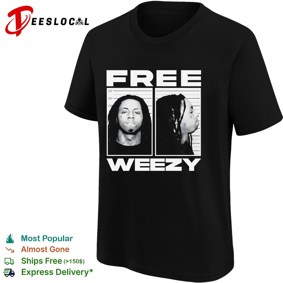 Lil Wayne Mugshot Shirt