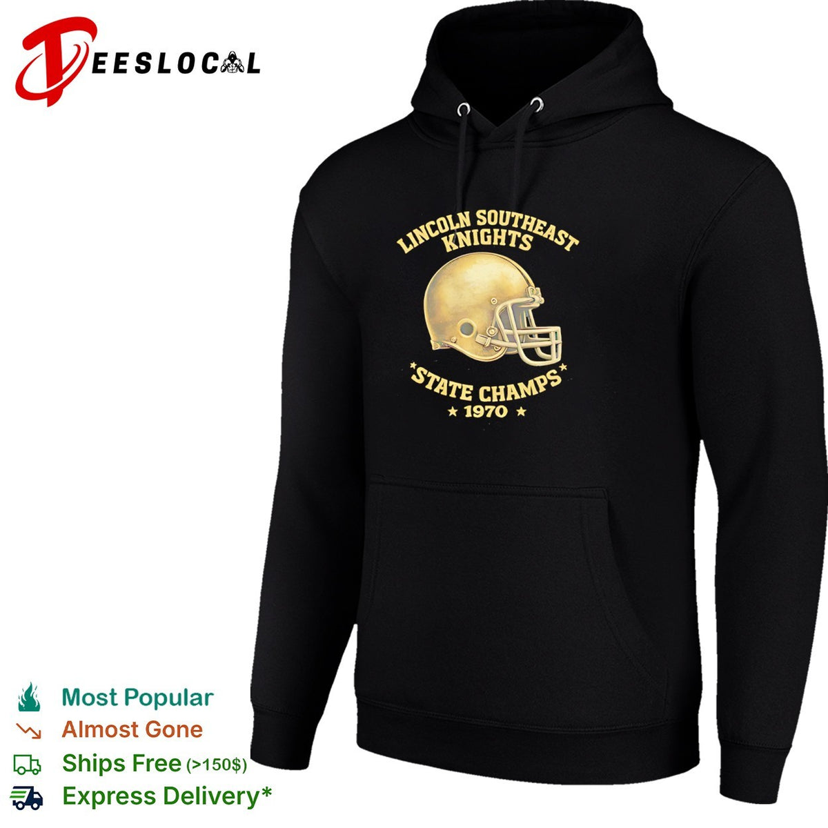 Lincoln Southeast Knights 1970 State Champs Football Helmet shirt
