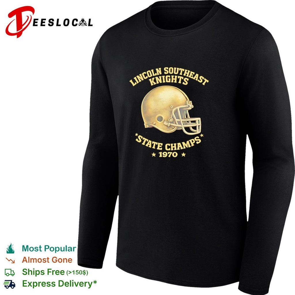 Lincoln Southeast Knights 1970 State Champs Football Helmet shirt