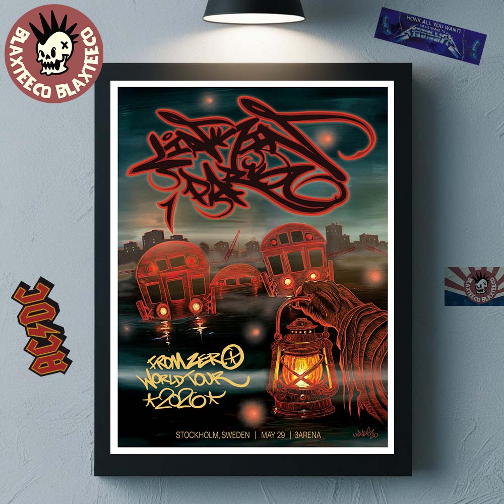 Linkin Park From Zero 2026 Tour Stockholm Sweden Poster At 3Arena On May 29 2026 Home Decor Poster Canvas