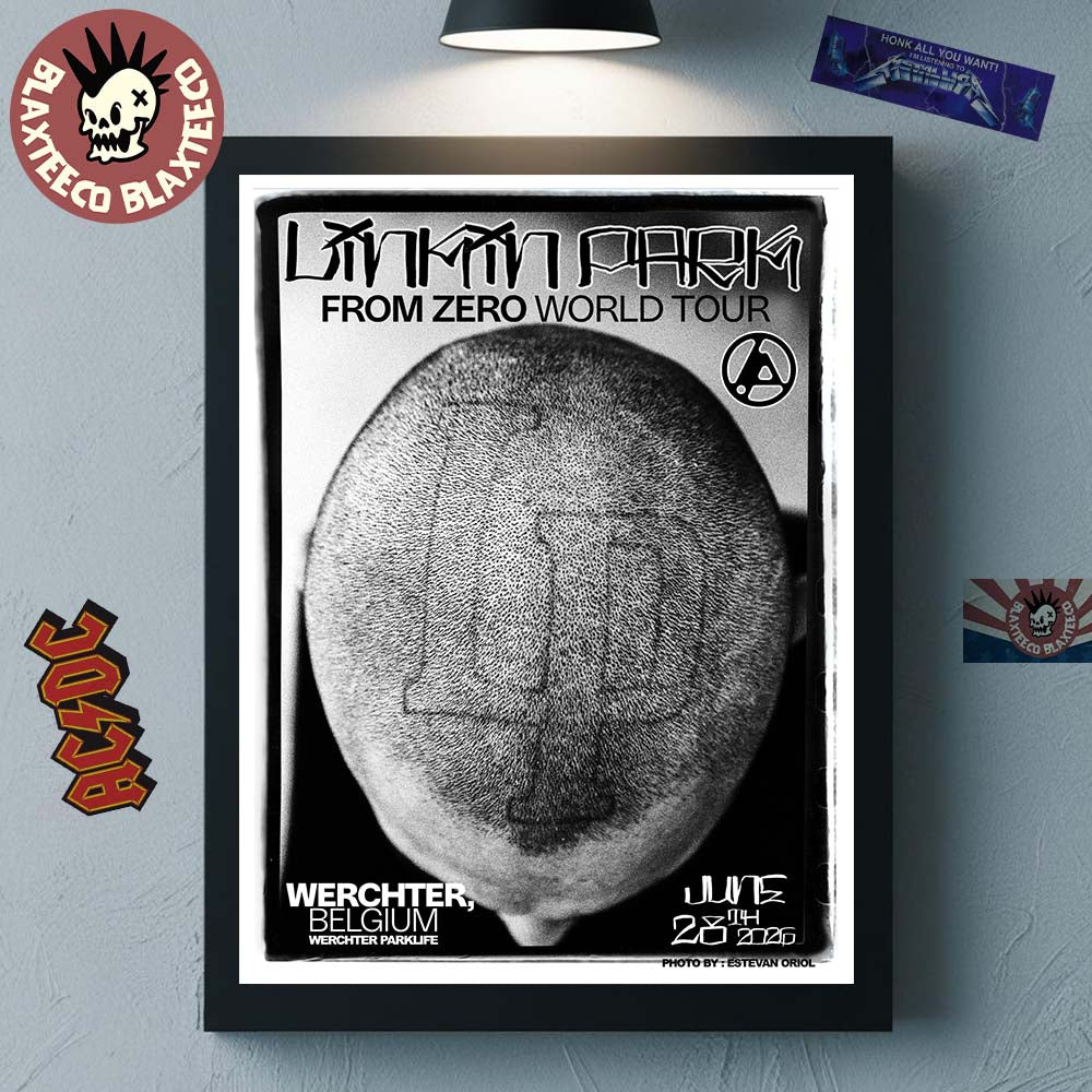 Linkin Park From Zero 2026 Tour Werchter Belgium Poster At Werchter Parklife On June 28 2026 Art By Estevan Oriol Decor Poster Canvas