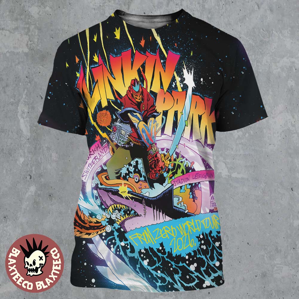 Linkin Park From Zero 2026 Tour Zurich Switzerland Poster At Stadion Letzigrund On June 30 2026 All Over Print Shirt