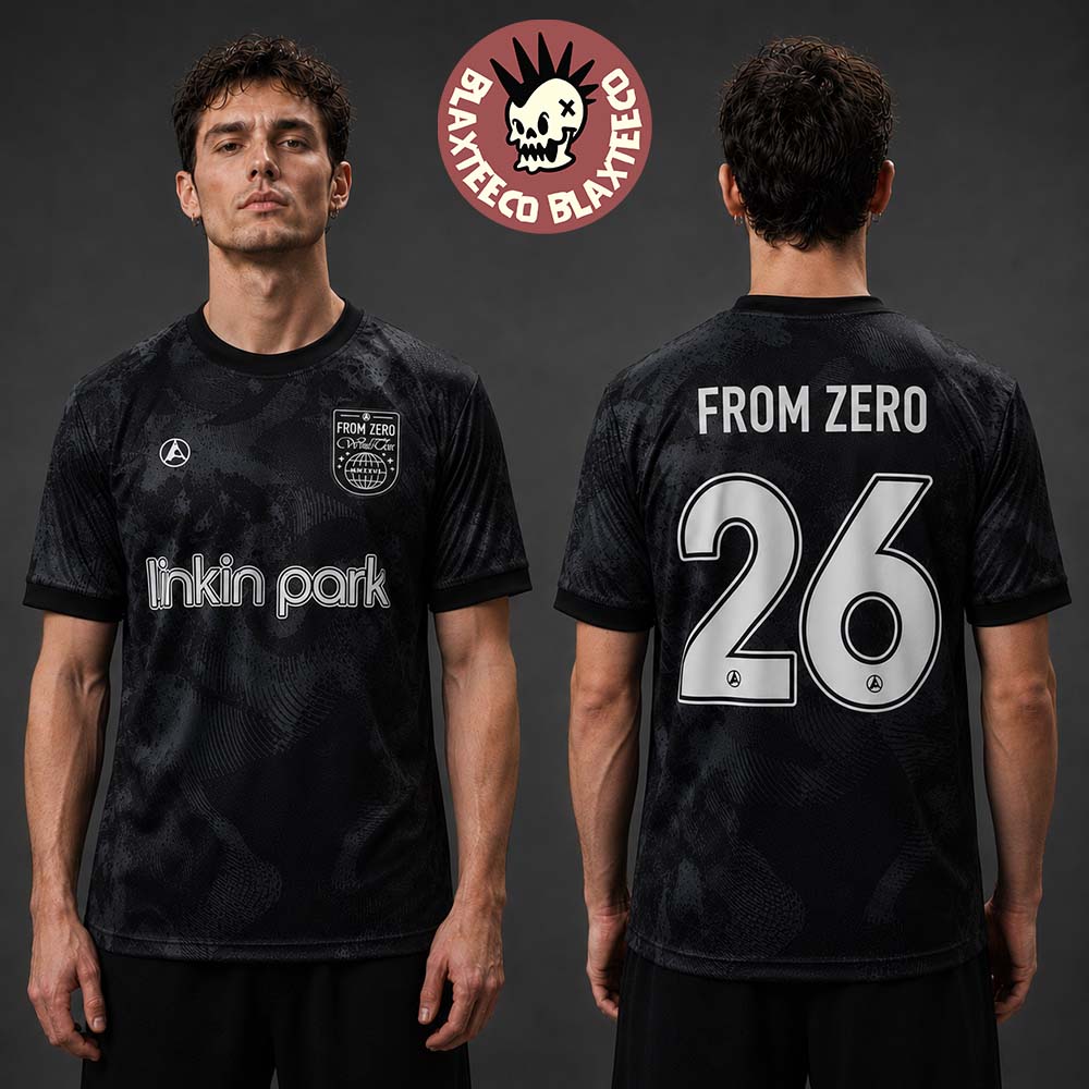 Linkin Park From Zero World Tour 2026 Europe And UK Merchandise Football Jersey
