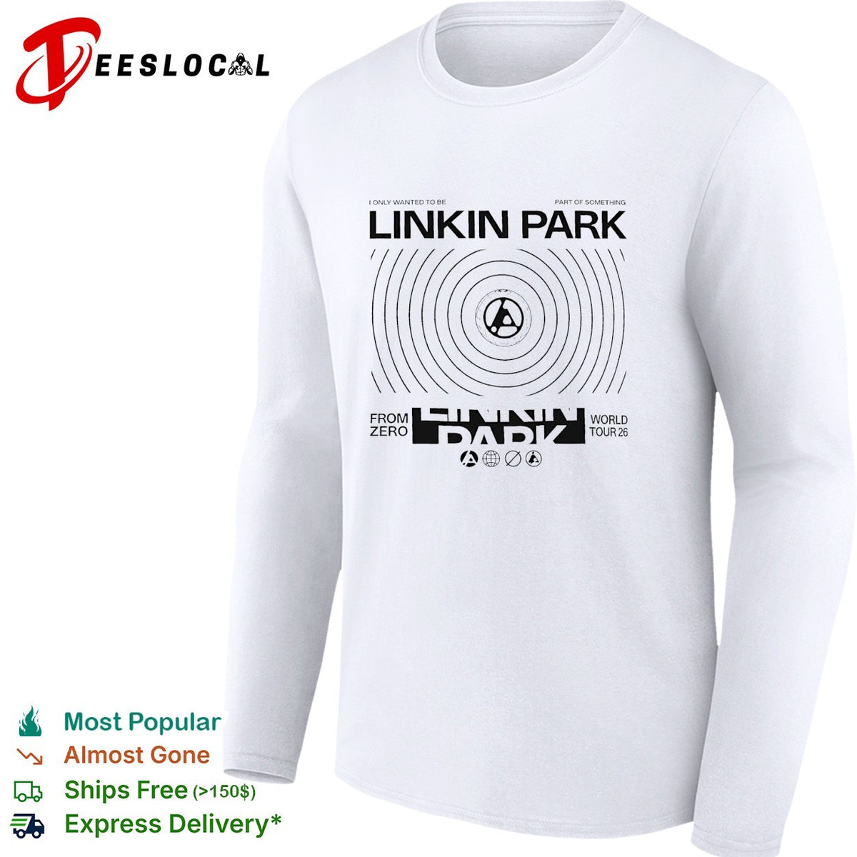 Linkin Park From Zero World Tour 2026 I only wanted to be Europe And UK shirt