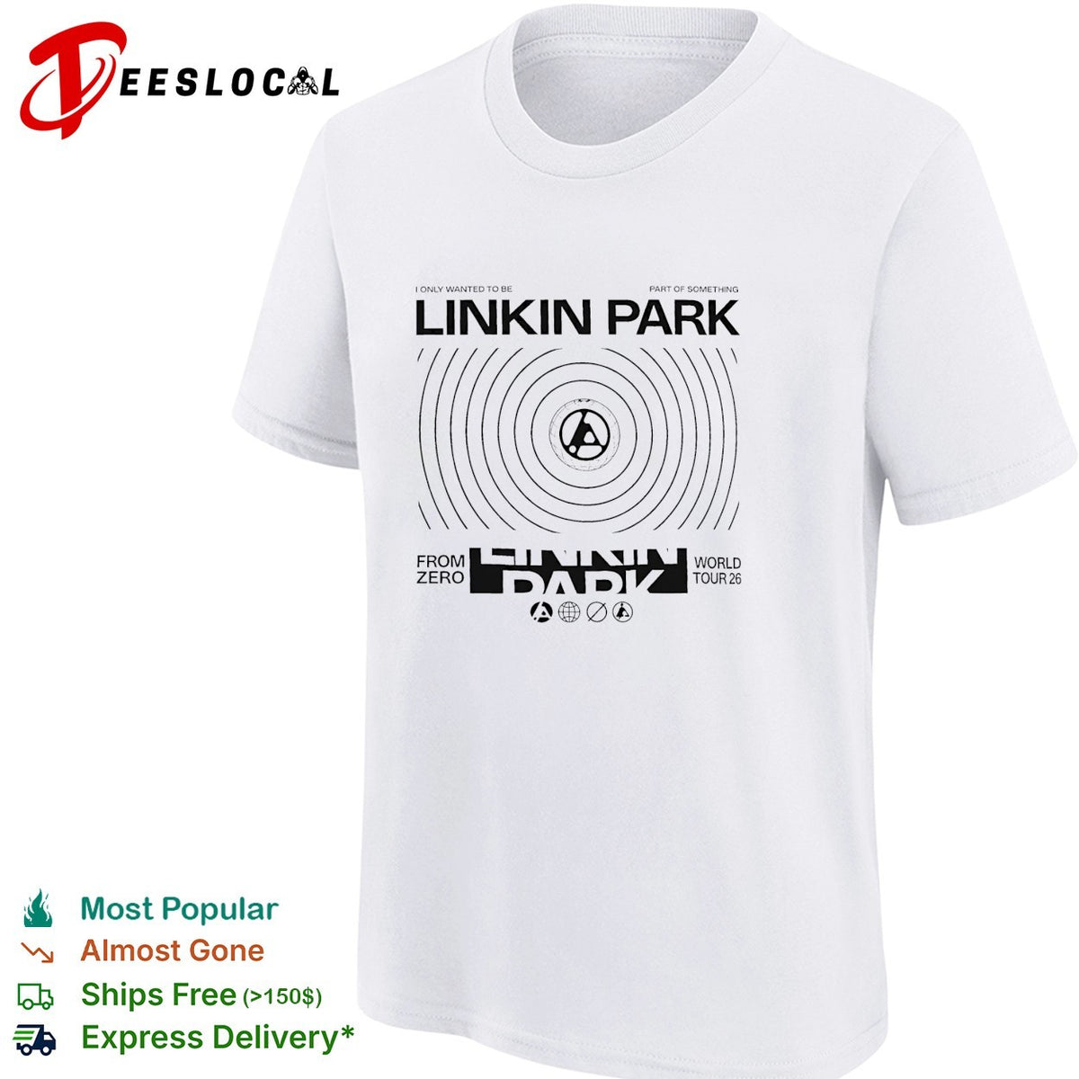 Linkin Park From Zero World Tour 2026 I only wanted to be Europe And UK shirt