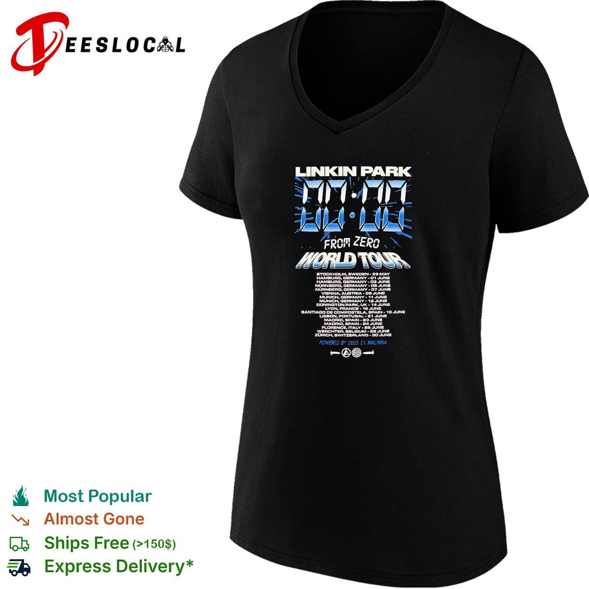 Linkin Park From Zero World Tour X Deus Ex Machina 2026 For Download Festival Zero Time shirt