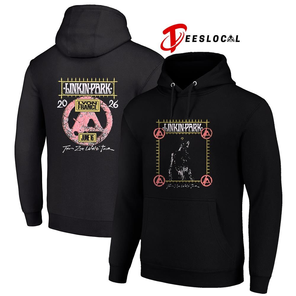 Linkin Park Lyon France exclusive city event Groupama stadium logo shirt
