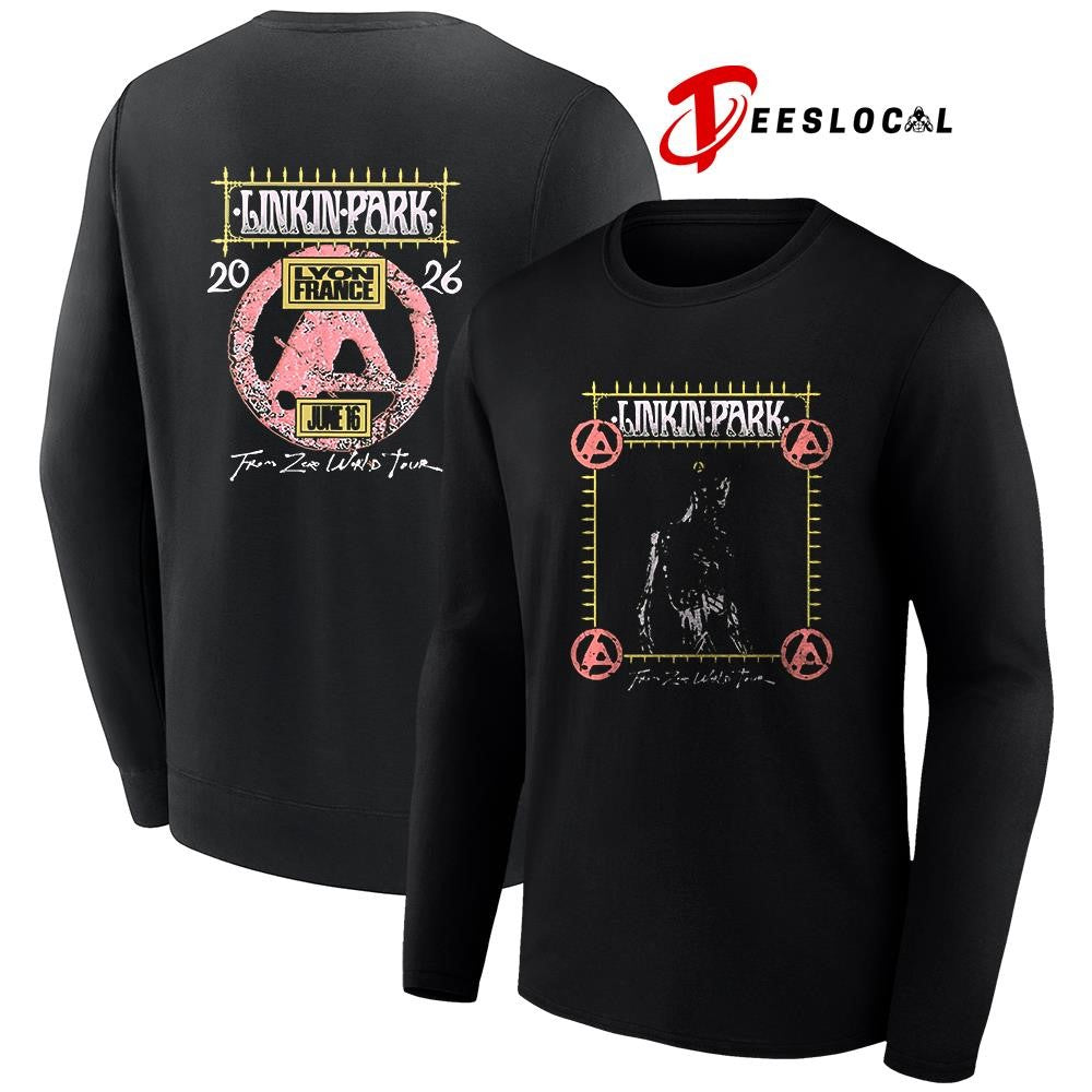 Linkin Park Lyon France exclusive city event Groupama stadium logo shirt