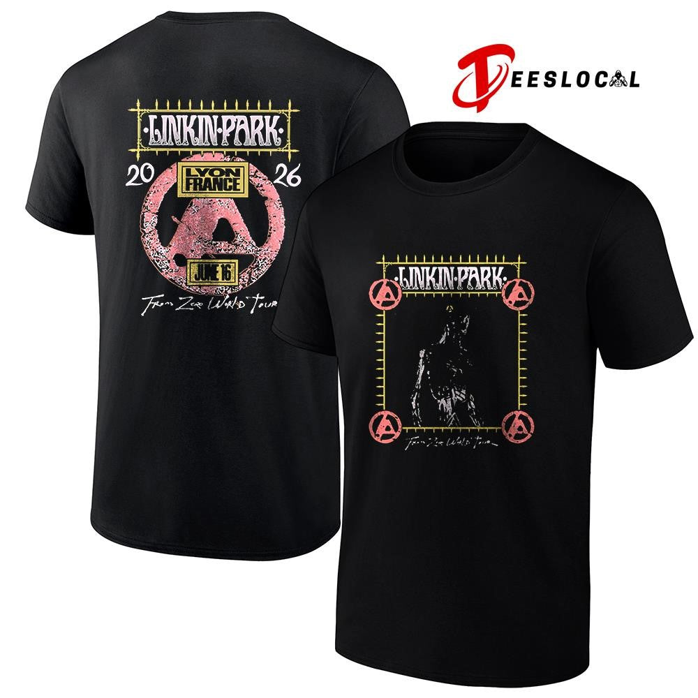 Linkin Park Lyon France exclusive city event Groupama stadium logo shirt