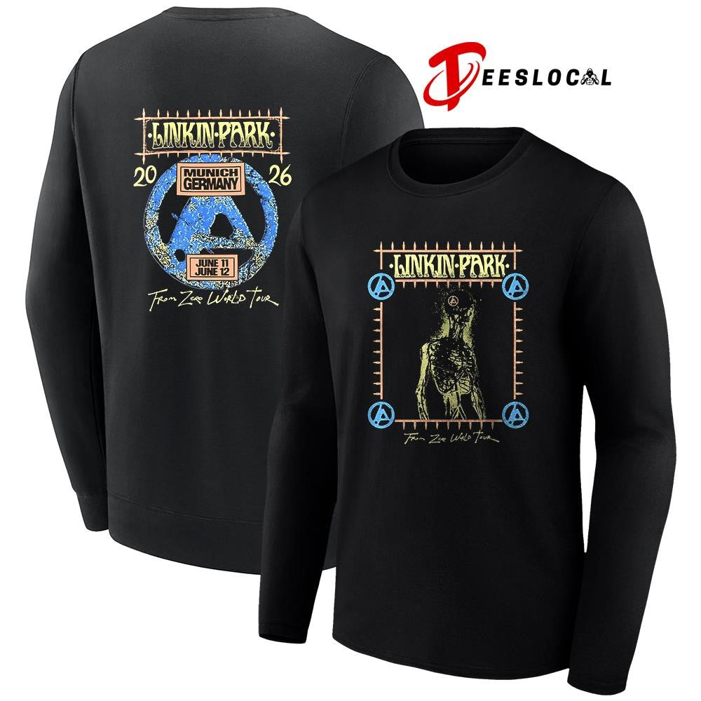 Linkin Park Munich Germany Allianz arena From Zero skeleton shirt