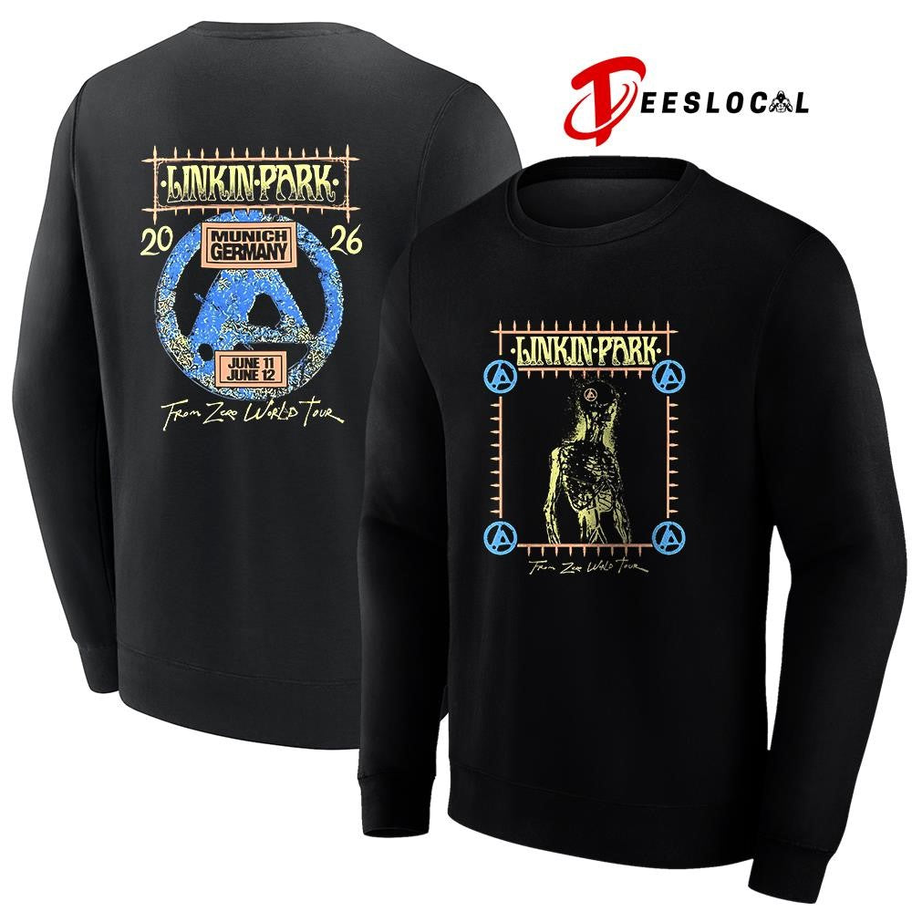 Linkin Park Munich Germany Allianz arena From Zero skeleton shirt