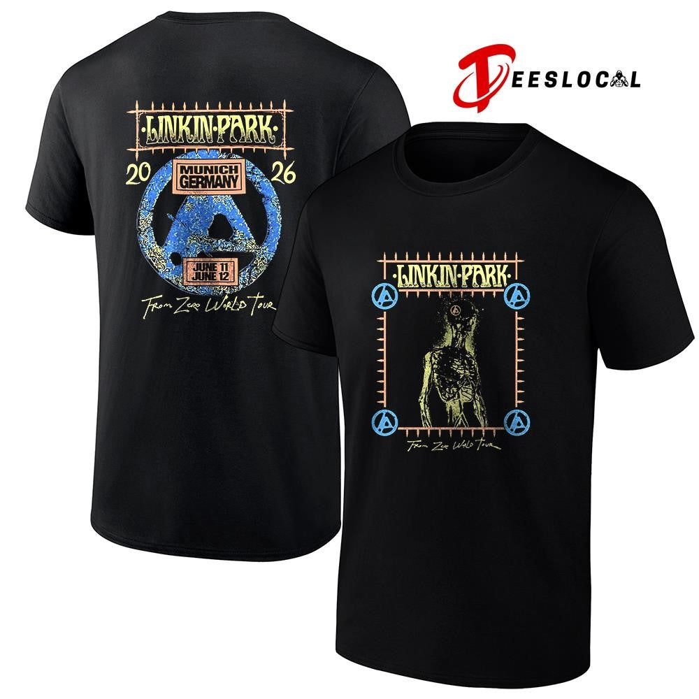Linkin Park Munich Germany Allianz arena From Zero skeleton shirt