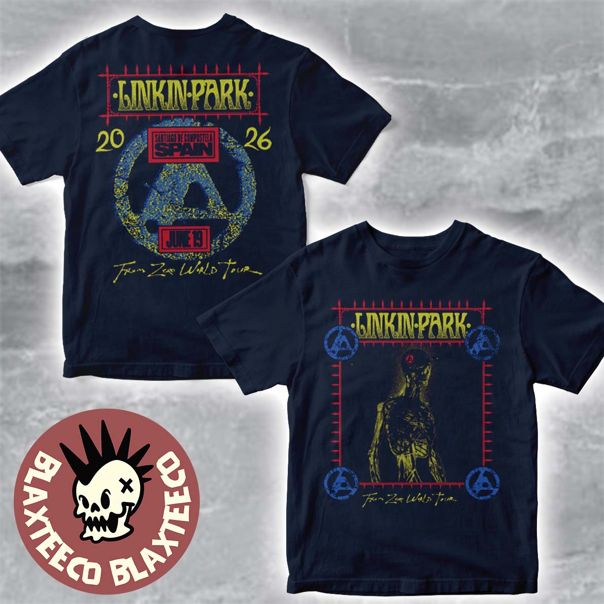 Linkin Park Santiago de Compostela Spain 2026 Exclusive City Event Tee At O Son do Camino Festival On June 19 2026 T-Shirt