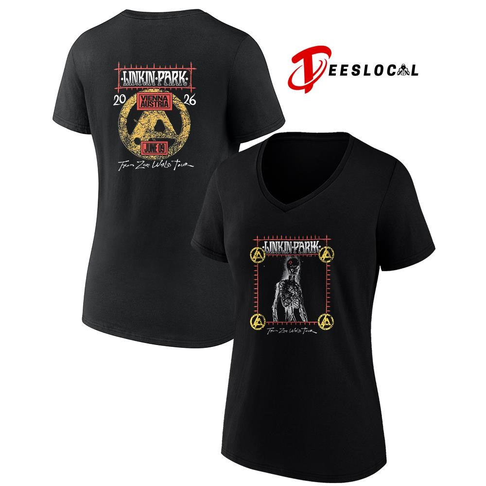 Linkin Park Vienna Austria Happel stadium graphic shirt