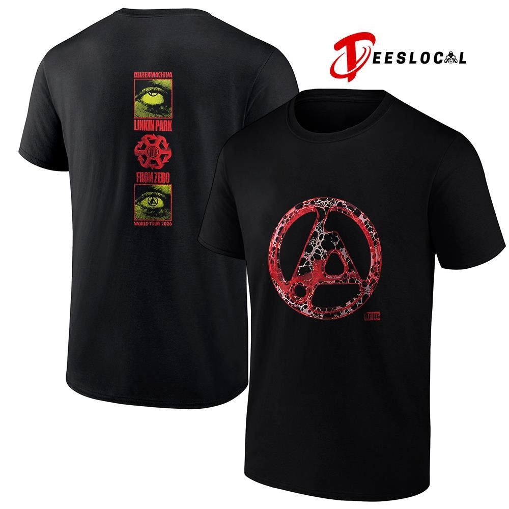 Linkin Park X Deus Ex Machina Download festival Donington Park UK red logo shirt