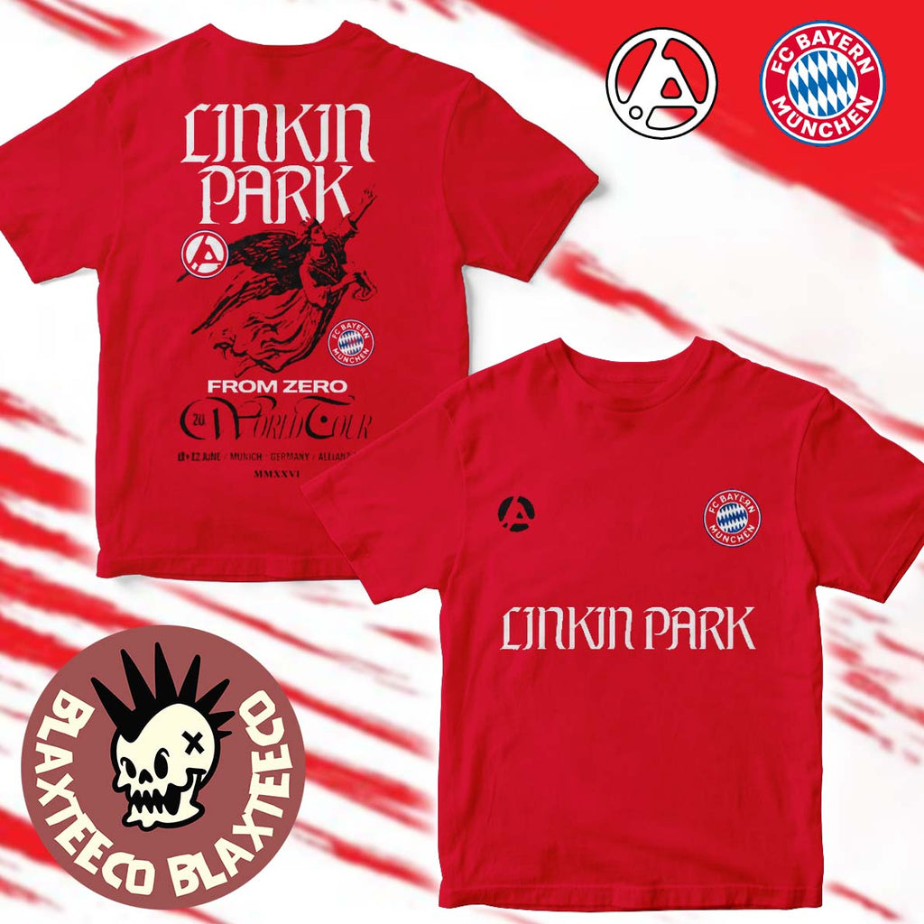 Linkin Park X FC Bayern Munchen 2026 Exklusives Event Merch Tee In Munchen Deutschland Am 11 Und 12 Juni 2026 T-Shirt