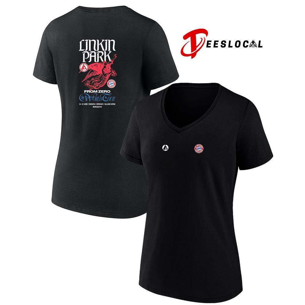 LinkinParkxFCBayernMunchenFromZeroworldtourlogographicshirt